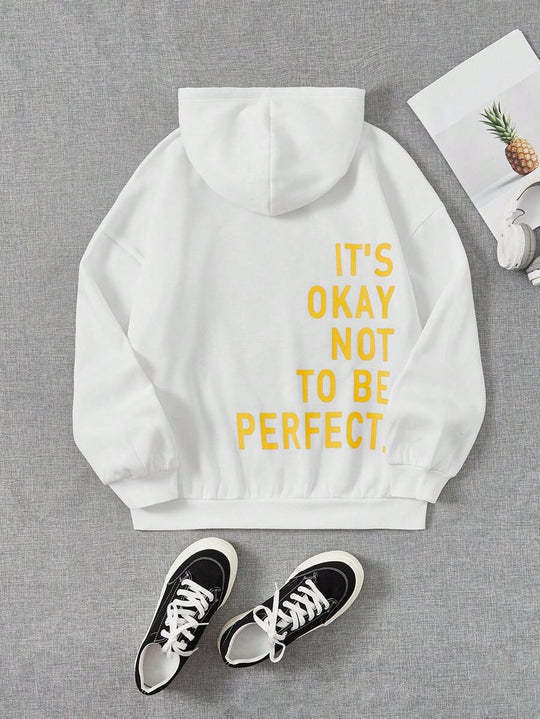 Damen Hoodie im lässigen Stil mit motivierendem Aufdruck - 11 - Atelier-Zofia