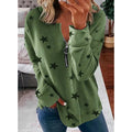 Damen Sweatshirt mit Reißverschluss und lässigem Design - 1 - Atelier-Zofia