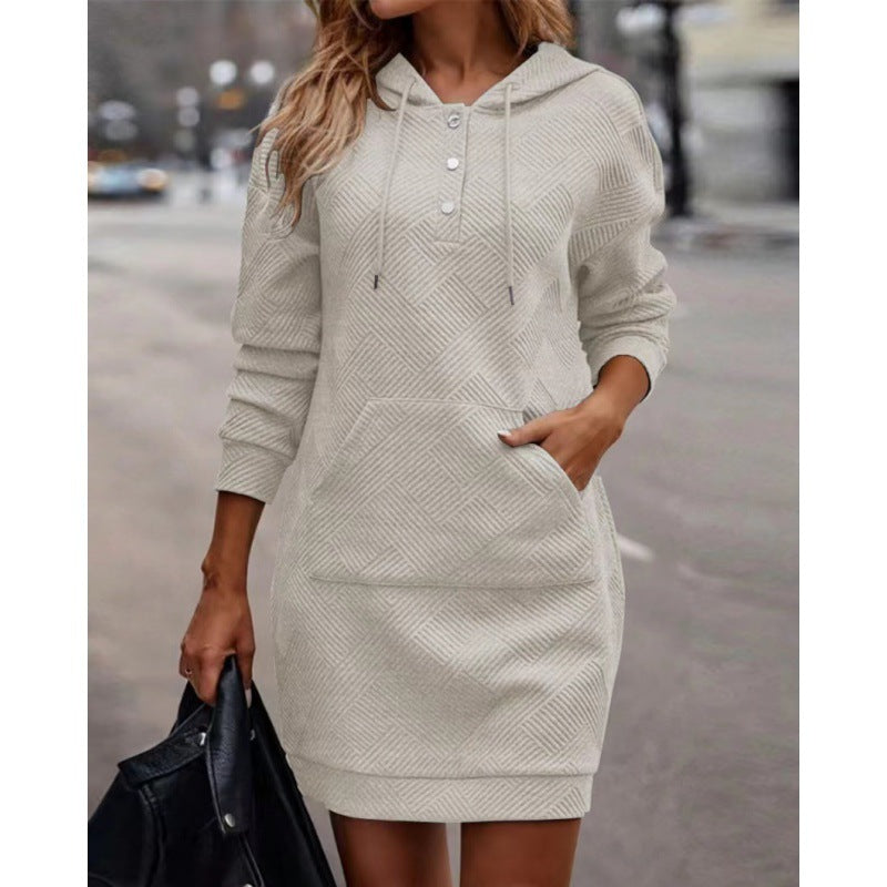 Damen Hoodie mit Kapuze und praktischer Tasche - 5 - Atelier-Zofia