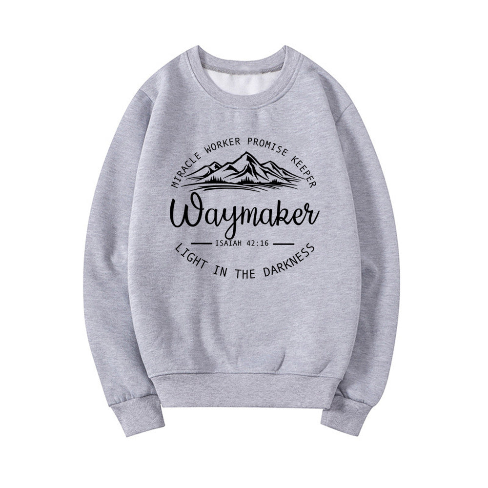 Damen Sweatshirt im Relaxed Fit mit inspirierendem Grafikmuster - 6 - Atelier-Zofia