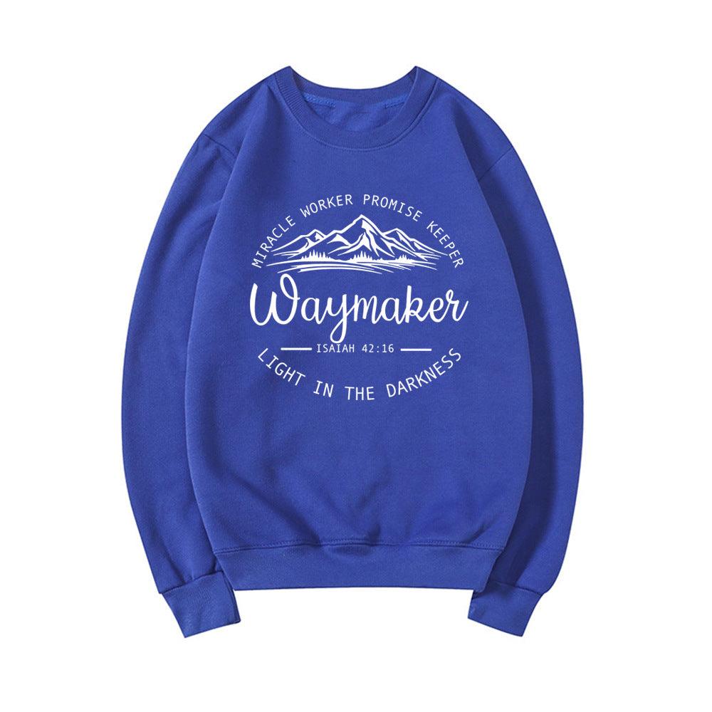 Damen Sweatshirt im Relaxed Fit mit inspirierendem Grafikmuster - 8 - Atelier-Zofia