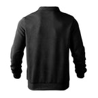 Herren Sweatshirt mit Halb-Zip und modernem Jacquard-Muster - 11 - Atelier-Zofia