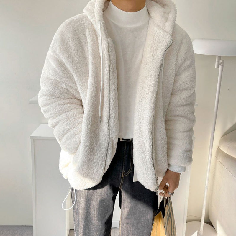 Bequeme Herrenjacke mit Kapuze für entspannte Anlässe - 3 - Atelier-Zofia