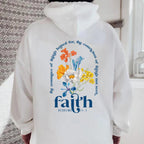 Damen Hoodie mit Floralprint im Lässigen Stil - 7 - Atelier-Zofia