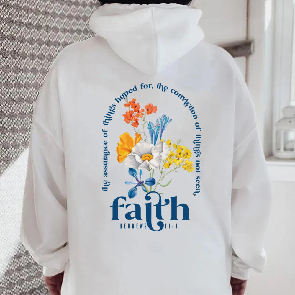 Damen Hoodie mit Floralprint im Lässigen Stil - 7 - Atelier-Zofia