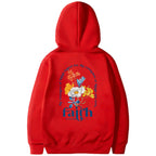 Damen Hoodie mit Floralprint im Lässigen Stil - 9 - Atelier-Zofia