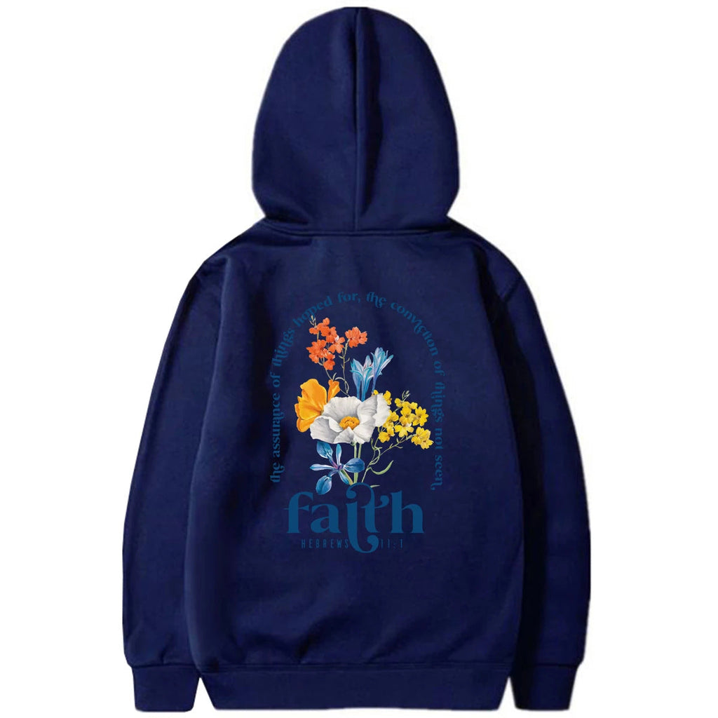 Damen Hoodie mit Floralprint im Lässigen Stil - 12 - Atelier-Zofia