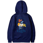 Damen Hoodie mit Floralprint im Lässigen Stil - 12 - Atelier-Zofia