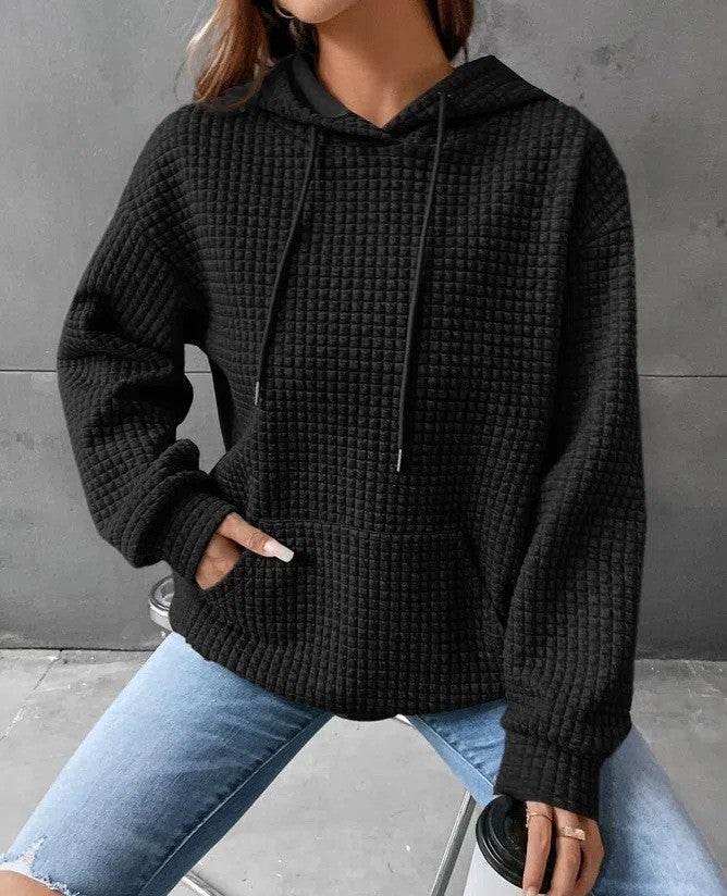 Damen Hoodie mit Bequemer Passform und Praktischer Tasche - 4 - Atelier-Zofia