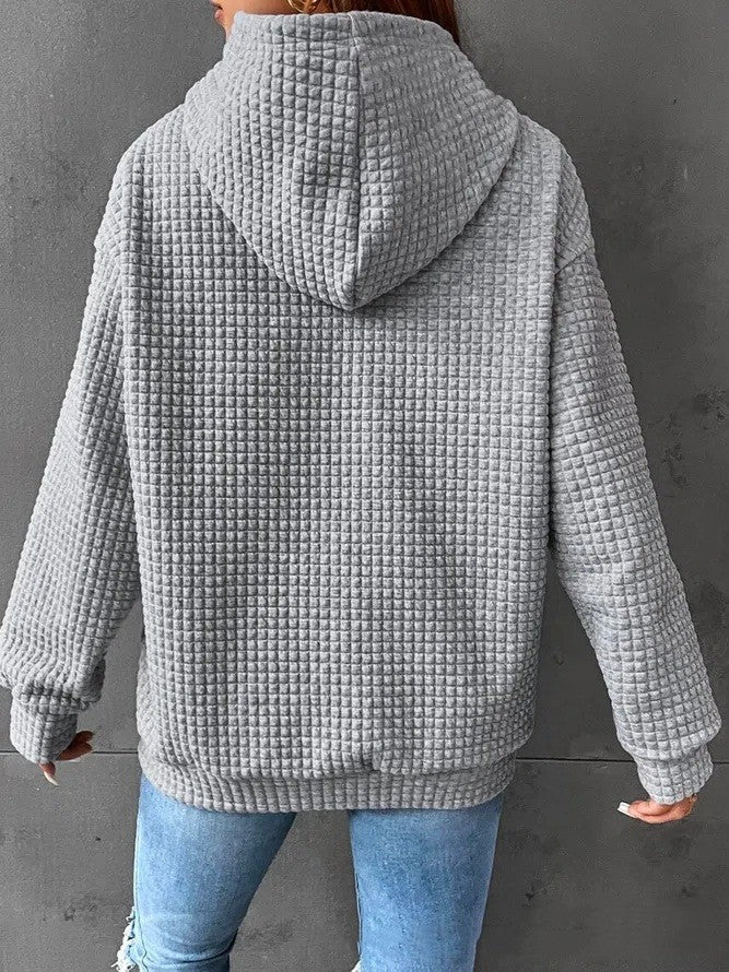 Damen Hoodie mit Bequemer Passform und Praktischer Tasche - 5 - Atelier-Zofia