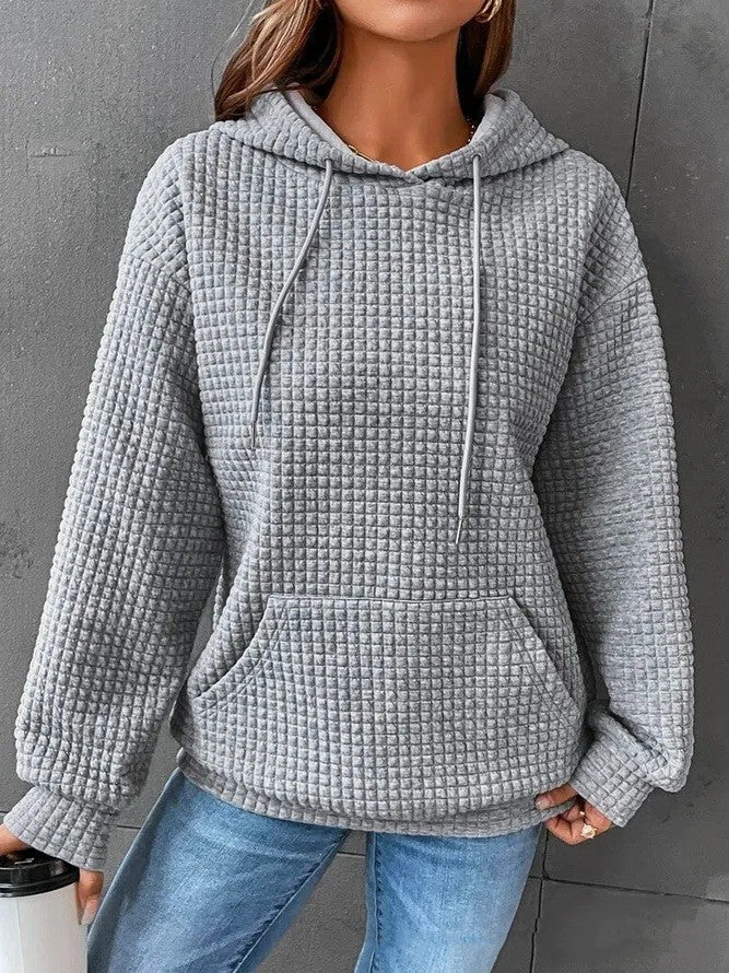 Damen Hoodie mit Bequemer Passform und Praktischer Tasche - 9 - Atelier-Zofia