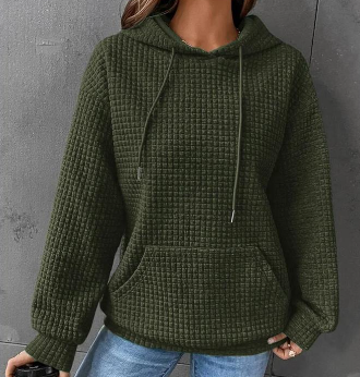 Damen Hoodie mit Bequemer Passform und Praktischer Tasche - 10 - Atelier-Zofia