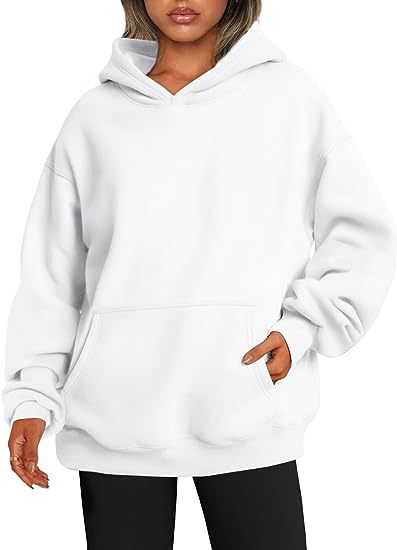 Damen Hoodie im Oversized-Stil mit Taschen - 2 - Atelier-Zofia