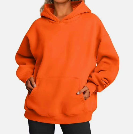 Damen Hoodie im Oversized-Stil mit Taschen - 5 - Atelier-Zofia