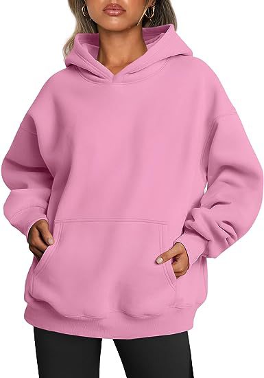 Damen Hoodie im Oversized-Stil mit Taschen - 6 - Atelier-Zofia