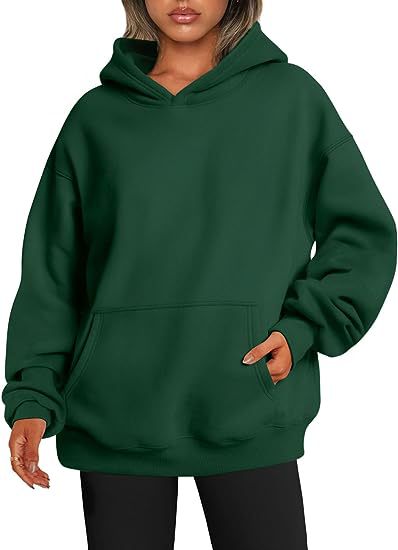 Damen Hoodie im Oversized-Stil mit Taschen - 7 - Atelier-Zofia
