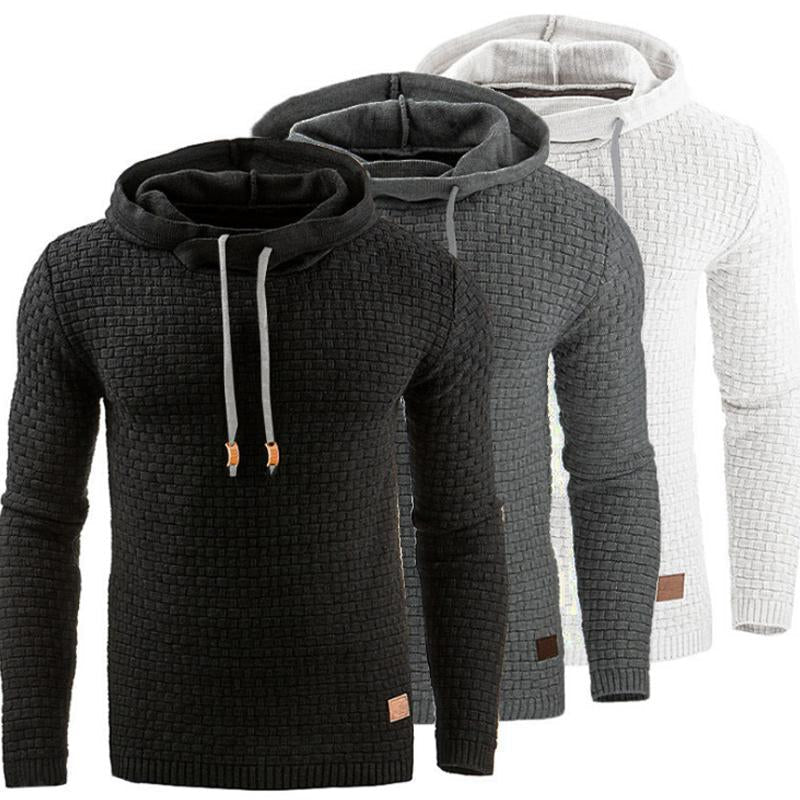 Herren Sweatshirt Regular Fit mit modernem Strukturmuster - 4 - Atelier-Zofia