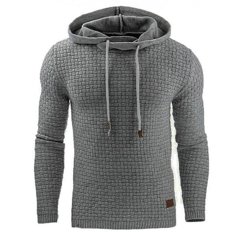 Modischer Herren Hoodie mit Struktur und Figurbetontem Schnitt - 4 - Atelier-Zofia