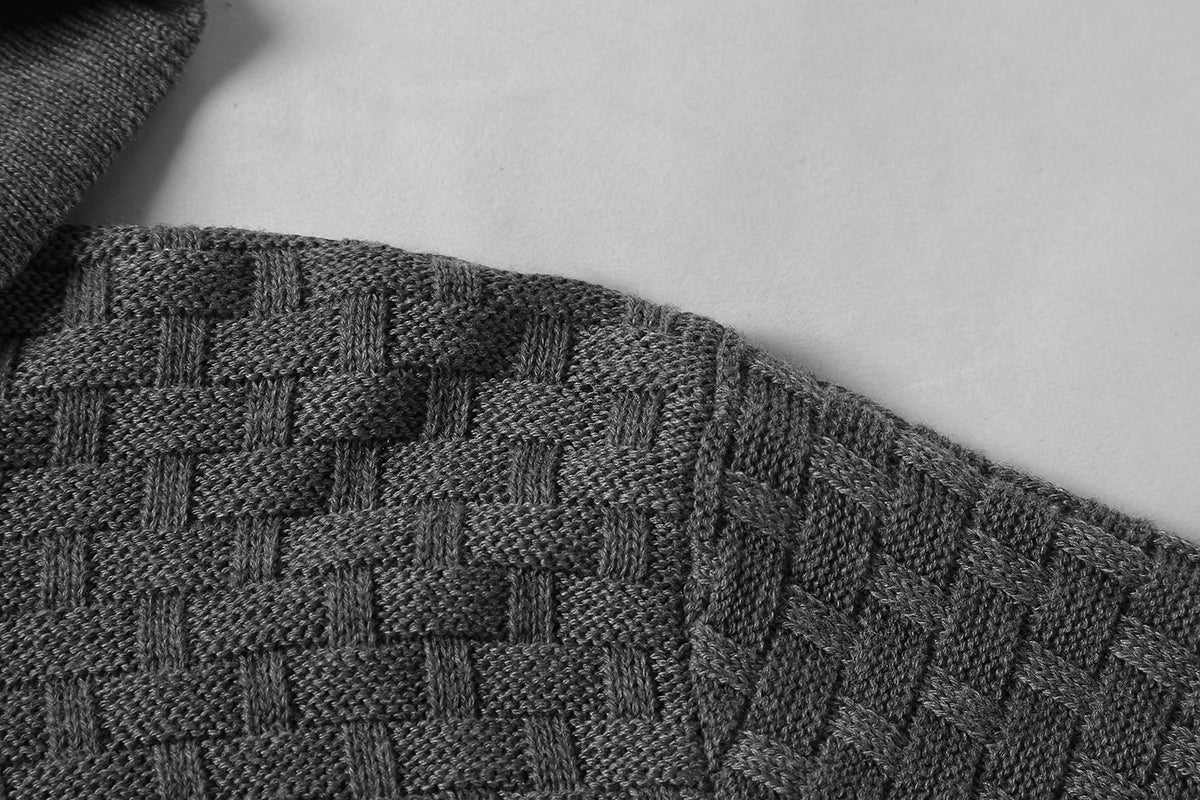 Modischer Herren Hoodie mit Struktur und Figurbetontem Schnitt - 13 - Atelier-Zofia