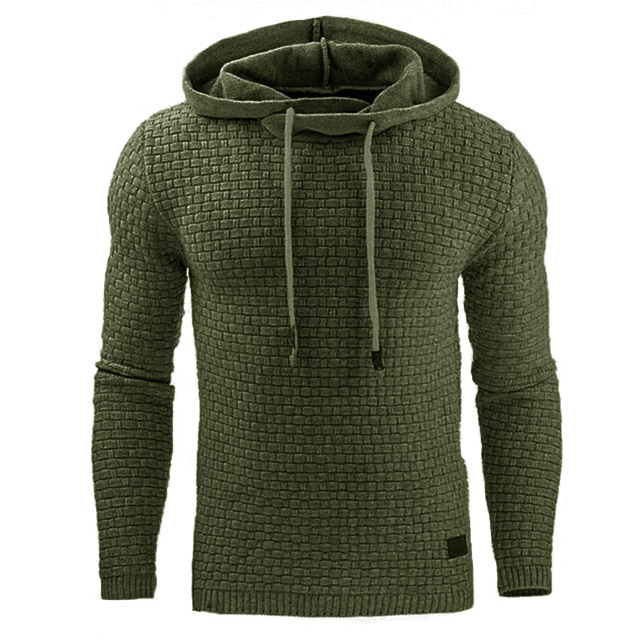 Modischer Herren Hoodie mit Struktur und Figurbetontem Schnitt - 15 - Atelier-Zofia