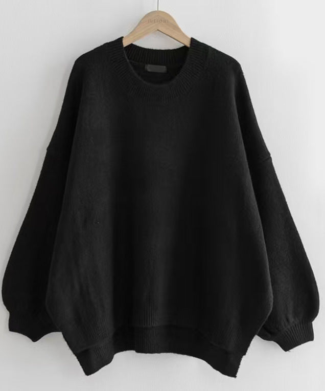Damenpullover mit lässigem Schnitt und modischen Ballonärmeln - 6 - Atelier-Zofia