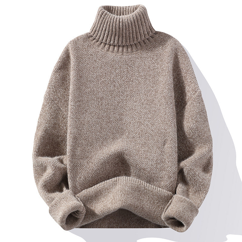 Hochwertiger Slim-Fit Herrenpullover mit Stehkragen - 1 - Atelier-Zofia