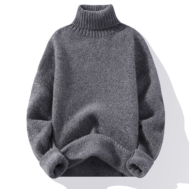 Hochwertiger Slim-Fit Herrenpullover mit Stehkragen - 4 - Atelier-Zofia
