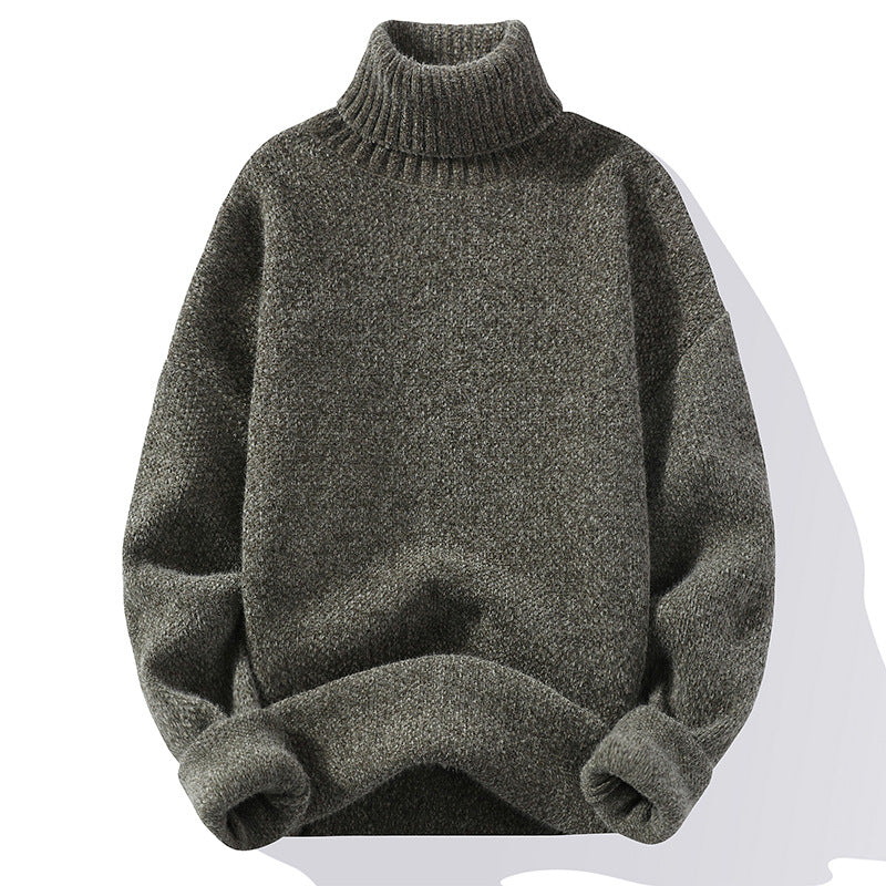Hochwertiger Slim-Fit Herrenpullover mit Stehkragen - 10 - Atelier-Zofia