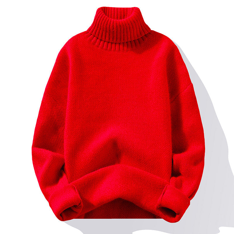 Hochwertiger Slim-Fit Herrenpullover mit Stehkragen - 12 - Atelier-Zofia