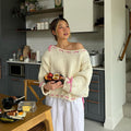 Damen Pullover mit Lässiger Passform und Verspieltem Schleifen-Design - 6 - Atelier-Zofia
