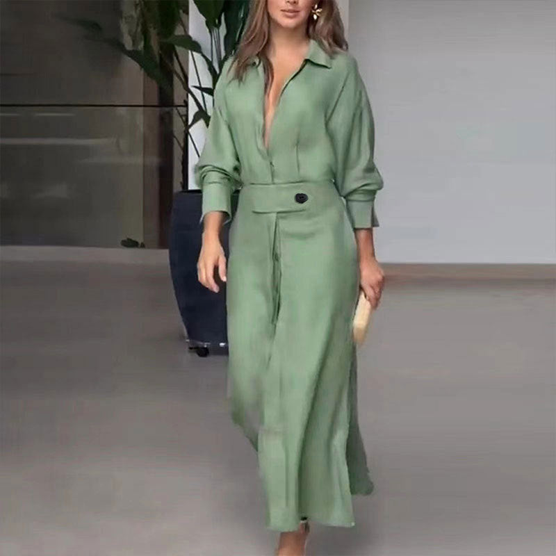 Stilvolles Damenmaxikleid mit taillierter Passform - 1 - Atelier-Zofia