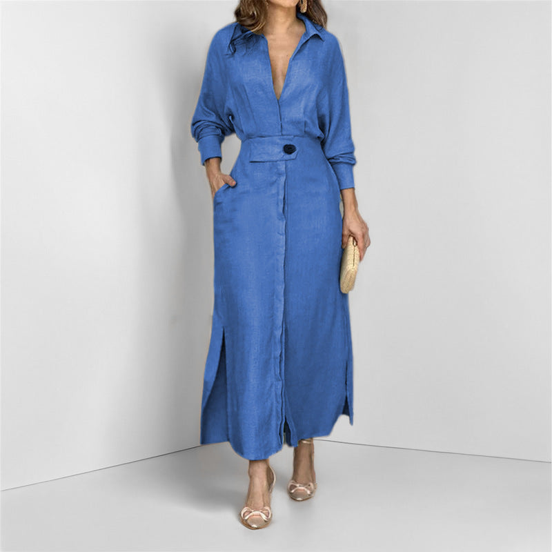 Stilvolles Damenmaxikleid mit taillierter Passform - 3 - Atelier-Zofia