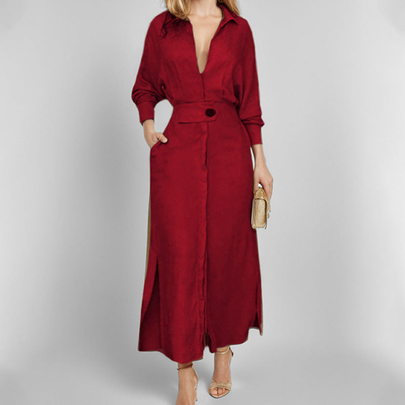 Stilvolles Damenmaxikleid mit taillierter Passform - 6 - Atelier-Zofia