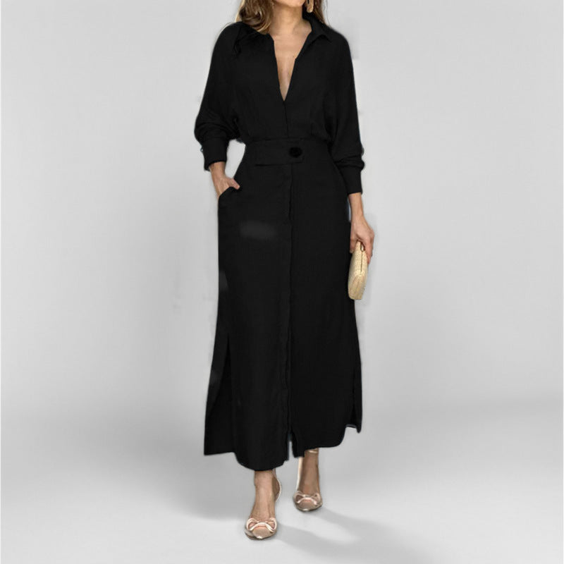Stilvolles Damenmaxikleid mit taillierter Passform - 9 - Atelier-Zofia