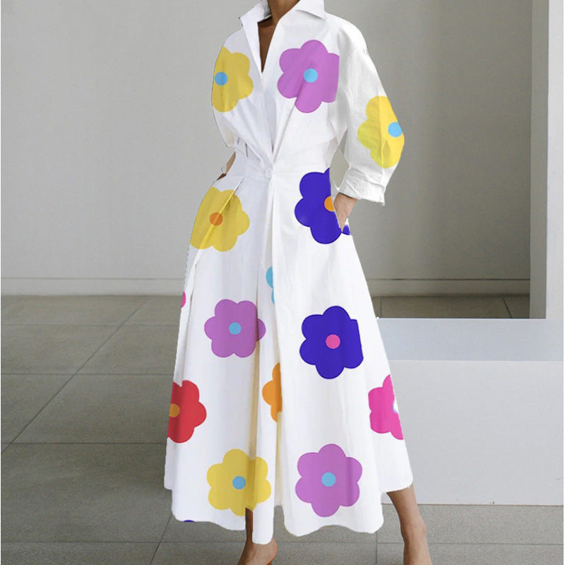 Modisches Maxikleid für Damen mit Knopfverschluss und Bequemer Passform - 1 - Atelier-Zofia