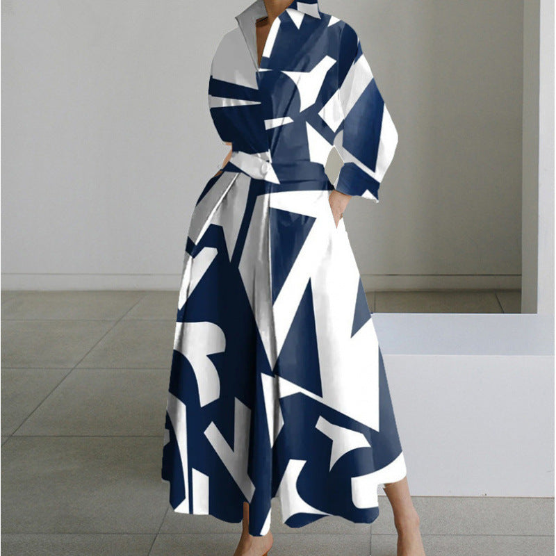 Modisches Maxikleid für Damen mit Knopfverschluss und Bequemer Passform - 4 - Atelier-Zofia
