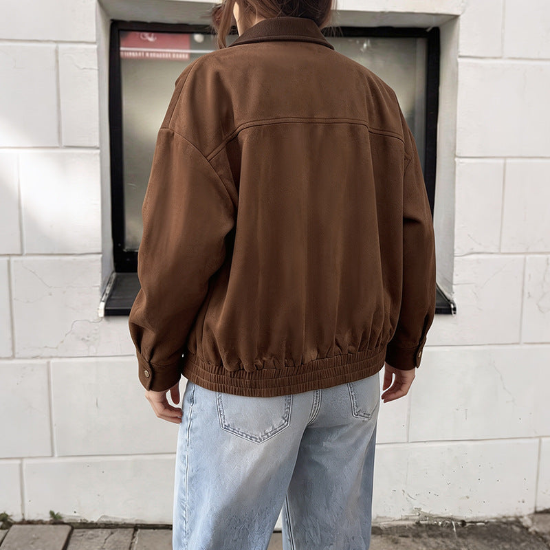 Damenjacke mit Lässig Elegantem Schnitt und Praktischem Knopfverschluss - 2 - Atelier-Zofia