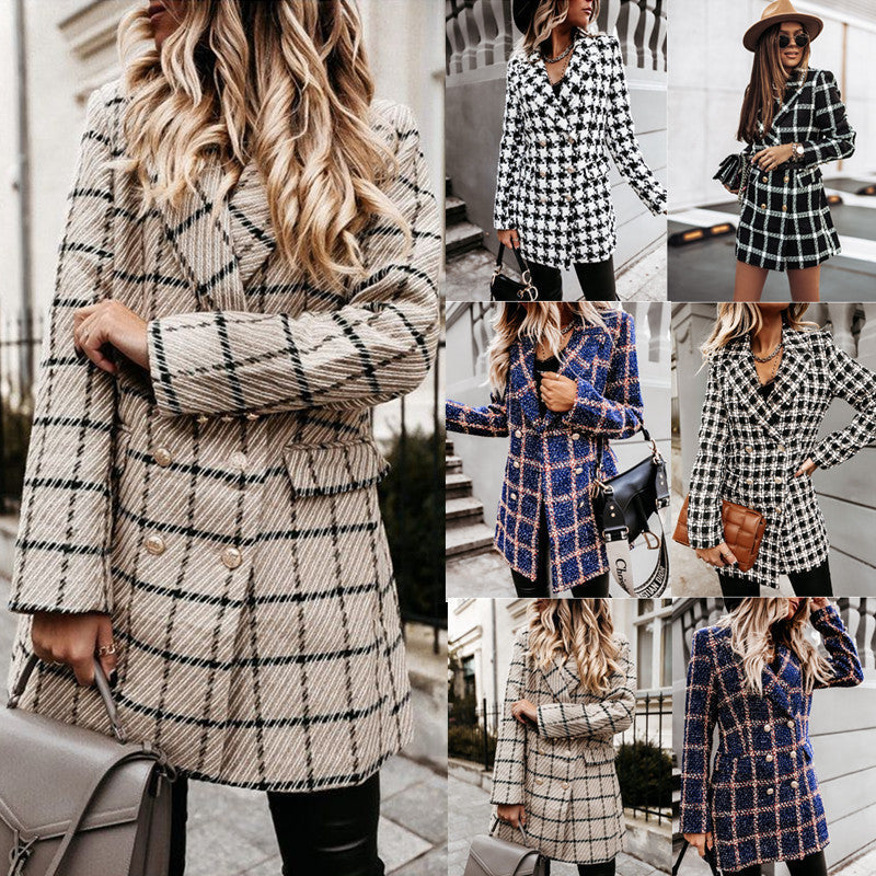 Eleganter Damenblazer im Doppelreiher-Stil mit markantem Design - 2 - Atelier-Zofia