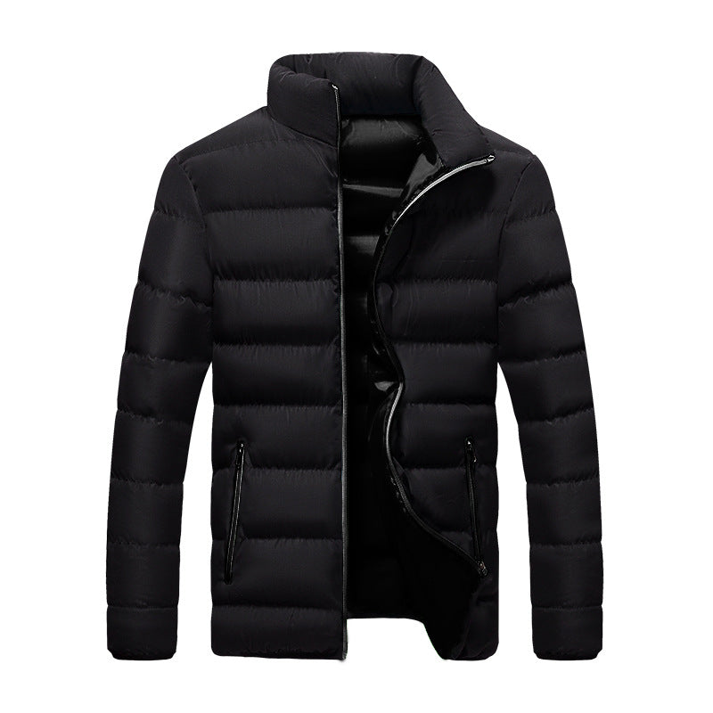 Herren Slim Fit Winterjacke mit modernem Stehkragen - 1 - Atelier-Zofia