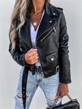 Stylische Damen Bikerjacke mit Reißverschluss für jede Gelegenheit - 4 - Atelier-Zofia