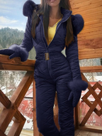 Eleganter Damen-Jumpsuit mit kuscheligem Fellbesatz - 4 - Atelier-Zofia