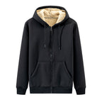 Bequemer Herren Zip-Hoodie mit kuscheliger Kapuze - 3 - Atelier-Zofia