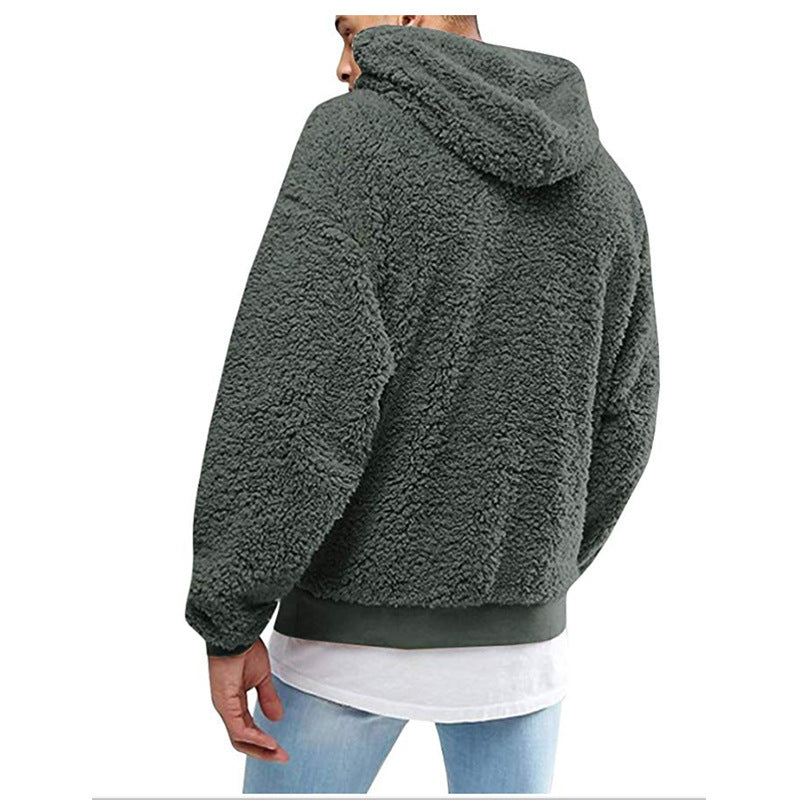 Bequemer Herren Hoodie mit Kordelzug für lässige Outfits - 5 - Atelier-Zofia