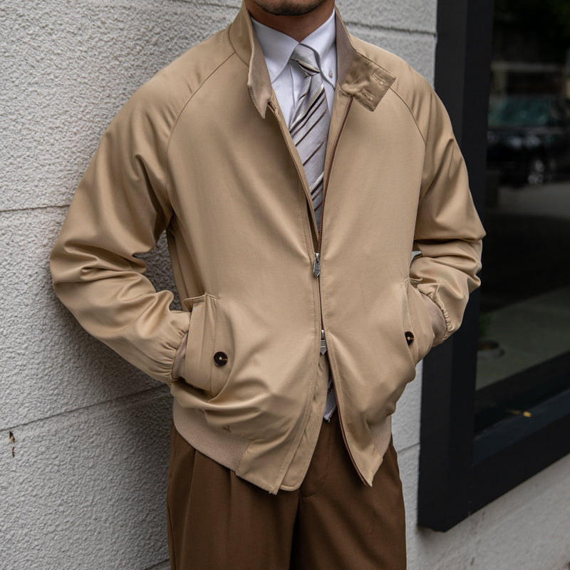 Moderne Herren Bomberjacke mit Stehkragen - J&B - 2 - Atelier-Zofia