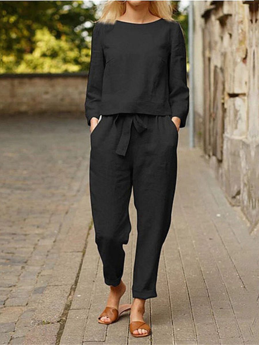 Andrea – 2-piece set Linen Ensemble for Women - Image 5