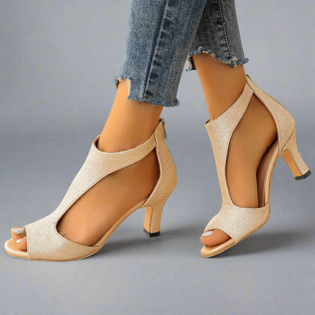 Clara – Women Open Toe Heeled Shoes - Image 2