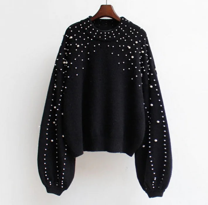 Lieselotte – Women Pearl Detail Sweater - Image 10