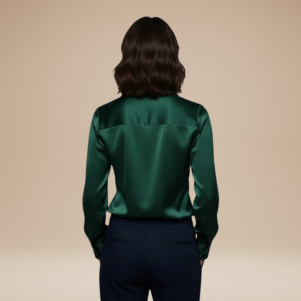 Lydia – Elegant Women's V-Neck Blouse - Image 4