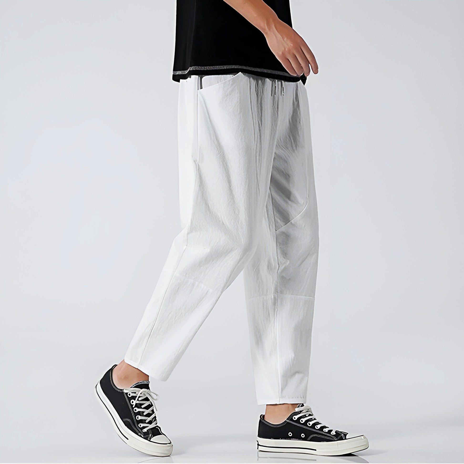 Finn – Urban Cropped Cotton Pants - Image 4