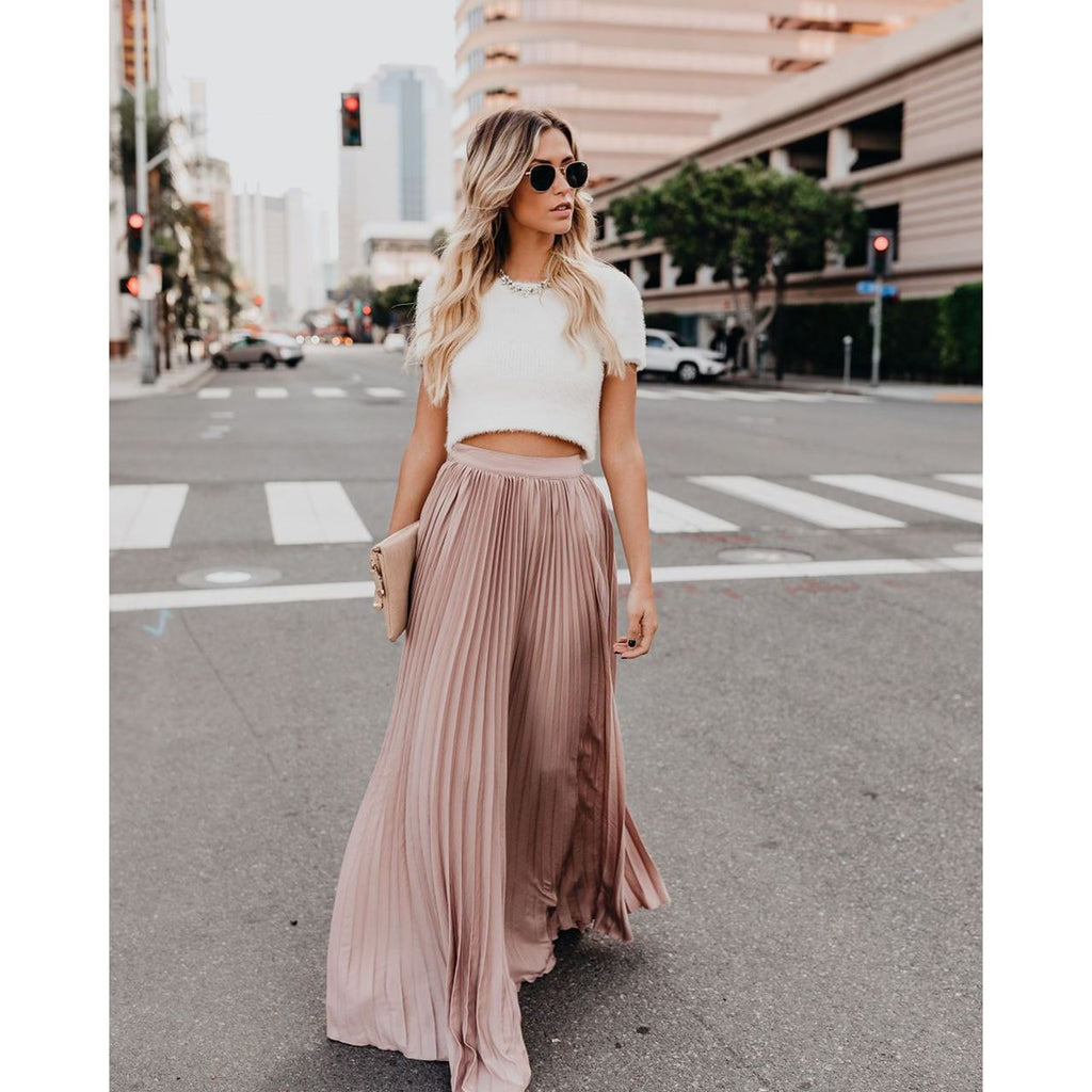 Jana – Plissierter Damen Maxi-Rock